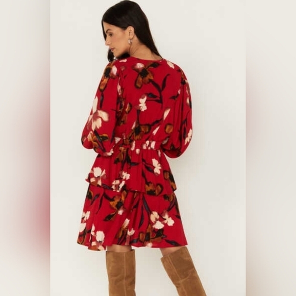 BAND OF THE FREE BAND OF GYPSIES DOLLY Women's Size Small Mini Floral Print - Picture 2 of 15